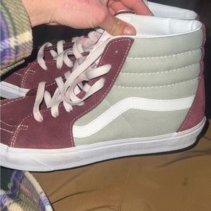 Van high tops. Size 10.5 Us men. Maroon and grey.